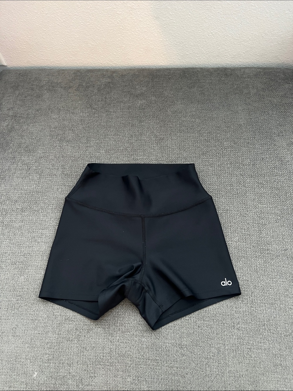 ALO Yoga Black High-Rise Bike Shorts